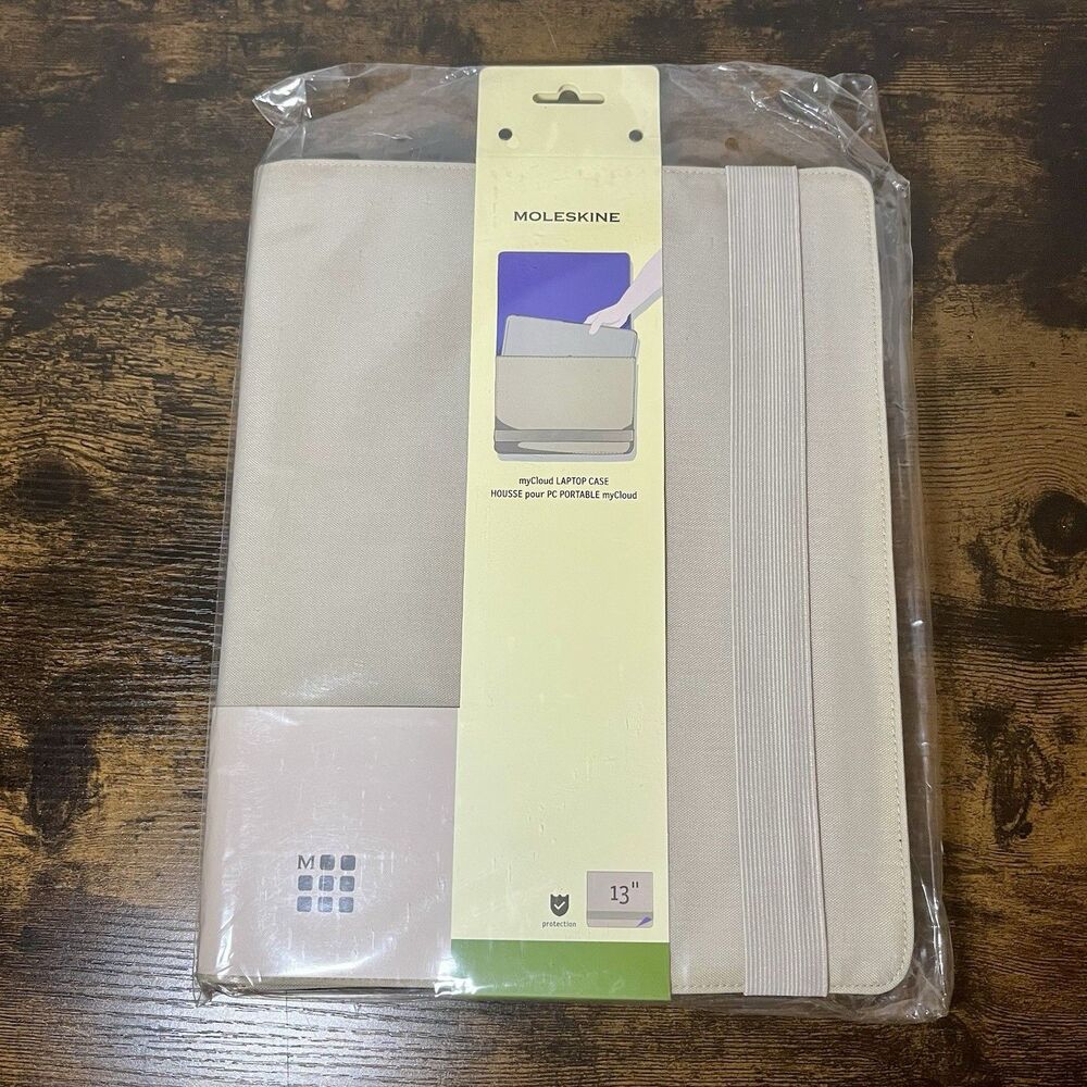 Moleskine MyCloud Laptop Case 13 Inch Beige New in Package